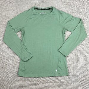 Smartwool Women's Long Sleeve Crew - Light Sage Size Medium